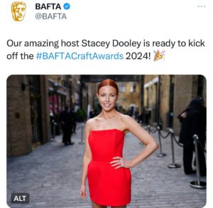 Kevin Clifton Instagram - @sjdooley looking phenomenal tonight presenting the @bafta craft awards🧡
