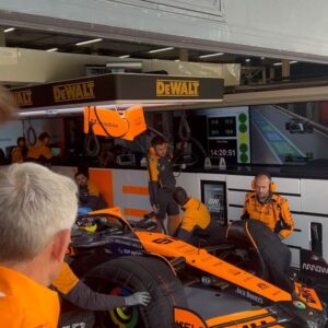 Kevin Clifton Instagram - Had the absolute best day ever at Silverstone with @jon_clough102 for the British Grand Prix.
Thank you so much @mclaren for hosting us and giving us the best time.
Slightly gutted for @landonorris but so special to see the legend @lewishamilton get win number 104🔥