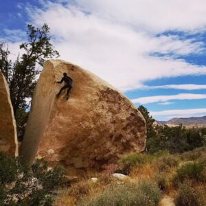 Kevin Jorgeson Instagram - Discovering Highballs

A trip to Joshua Tree in January 2005 changed everything for me. Until then, my relationship with climbing was centered around difficulty. This trip was different because I was coming off a three month recovery from a broken wrist (shout out to @jamiecemerson for the spot, it could have been worse!). Climbing hard simply wasn’t an option. So instead, I ditched the guidebook and started exploring the landscape for the most aesthetic looking boulder problems I could find. My eye was immediately drawn to the areas many highballs.
.

Standing at the base of Act of Contrition feels a bit like looking up a wave that’s about to start breaking. The climb lured me in with easy moves off the ground and before I knew it, it was safer to keep going up than to jump down. Staring down the last move, time stood still in an unfamiliar way. When climbing at my limit, it was always the pure blinding effort that stopped the clock. But here, it was the focus required to suspend my disbelief, my fear, my inner dialog and just commit to the risk. I remember topping out with a huge smile on my face. I was hooked and about to kick off a five year obsession with highballs.