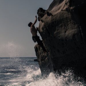 Kevin Jorgeson Instagram - I’ve been finding a lot of inspiration on our coastal sandstone lately. Being out there with the wind and the waves reminds me of a shoot I did with @billphelpsstudio a few years back. I thought he captured what it feels like out there pretty well, especially on a cloudy, moody day. Some inspiring projects on the horizon...