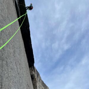 Kevin Jorgeson Instagram - All smiles during a fun day of cragging on The Nose with @sashadigiulian. Got crowded fast but nobody seemed to mind since we were all enjoying one of the best rock climbs ever! Can’t wait for more.