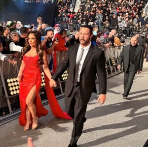 Kevin Kesar Instagram - Here’s a pleasant photo of me multitasking.

I’m walking as a proud husband at a prestigious event while also navigating as a violent unhinged psychopath scanning the audience for potential victims as an after midnight activity.

@realscarlettbordeaux looking incredible in @valdrinsahiti
Thank you to @zegnaofficial & @dior for the perfect fit.
And honorable mention for The Legend himself @paulellering in joining us for the occasion.

(Paul knocked out a person in the front row for no reason but managed not to blow our cover.
Complete PRO.)