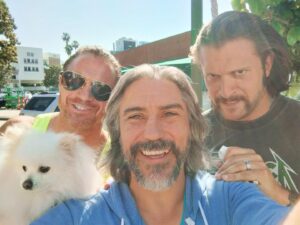 Kevin Kesar Instagram - Welcome to an alternate timeline where the family is back together again, we’re all tanned, have long hair and roaming Boyle Heights in search of a magical gauntlet guided by a talking dog from the North Pole.

Tell me what you think happens in this season and how does it end? 😂👊🏼

#LuchaTwilightZone 🌀🕳️ 🐇
