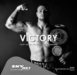 Kevin Lerena Instagram - Chasing victory is not just about winning in the ring, but also in the finer things in life ! ! Being purpose driven is the key to success in all aspects of life 🏆 Lerena x SkyNet = Chasing Victory || www.SkyNet.co.za