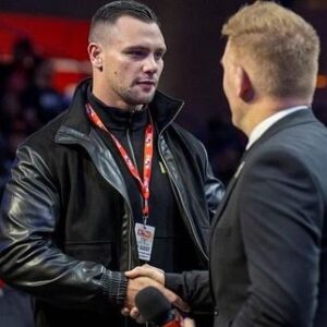 Kevin Lerena Instagram - At the new WSB arena 🏟️ Always a pleasure chatting to one of the best sport anchor’s @siasduplessis 🎥 || Bet with the best @world_sports_betting 🎲