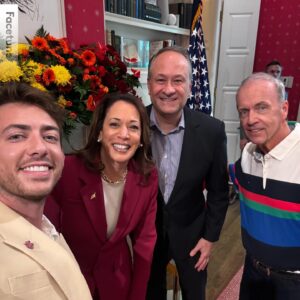 Kevin McHale Instagram - Happy Father’s Day to Daddio! Got to go to the @vp’s Pride event this week in DC and he was a hit! The rest of the week people just kept talking about him - per usual. King Cale, the life of the party, the man who can befriend a brick wall. 

*fun fact/ rumor but I like it: this is the first even held at the newly expanded outdoor area. The $ was initially put aside for the expansion by the last VP. So the first event was a Pride event and the first time a drag queen performed at the residence - @66wind99! Poetic. 🌈 

Thank you @shanewjordan & @drrickhendrix for including us in this special event. And thank you to everyone who was so kind to my dad, he hasn’t stopped talking about meeting so many wonderful people!