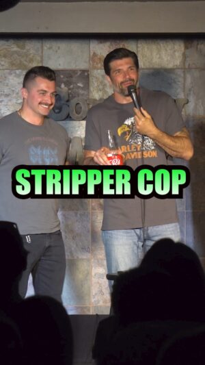 Kevin McNamara Instagram - Are you looking for a mustache ride? They got one in in Denver baby!!! Stripper Cop gave the ladies the baton!!!
•
#comedy #standup #funny