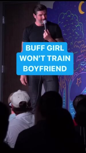 Kevin McNamara Instagram - COMIC ASKS JACKED FEMALE PERSONAL TRAINER WHY HER BOYFRIEND IS SO SMALL 😂
WAIT FOR IT… 💣 
•
#Comedy #Comic #Funny #Lol #Fit #Fitness #FitnessMotivation #FitnessModel #FitFam #gym