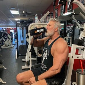Kevin Nash Instagram - Thanks @gcodenutrition for continuing to hook me up. Today I'm having a Level Up Lemonade amino drink