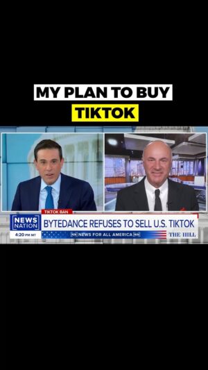 Kevin O'Leary Instagram - ByteDance says it will not sell TikTok! Meanwhile, a new law passed by Congress states that if TikTok is not sold within the next nine months, it will be completely banned in the US. However, I am certain that I will buy TikTok because it will definitely be sold, and I have a plan to buy it!