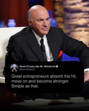 Kevin O'Leary Instagram - What I can’t stand is someone who has never run a business telling me that they are worth a million dollars. 

Everyone fails, and I prefer to invest in entrepreneurs who have failed once or more because the sting of failure is one of the best motivators to get it right the next time. Great entrepreneurs absorb the hit, move on, and become stronger.
