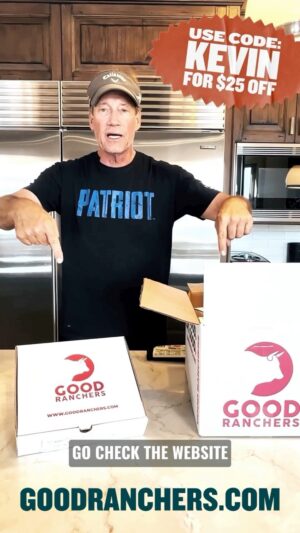 Kevin Sorbo Instagram - Just got my box from @goodranchers and I’m blown away by the quality of their meats! If you were a meat lover and patriot like me you need to check them out. Use my code KEVIN add check out for $25 off your order. Plus, subscribe to any box and get free bacon every month for a year! Click the link in my bio for more!🐮🥓
#americanmeatsdelivered #goodranchers #ad #bacon