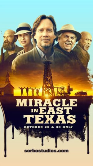 Kevin Sorbo Instagram - Get ready for a heartwarming journey! ‘Miracle in East Texas,’ a family-friendly comedy with themes of entrepreneurship, forgiveness, and redemption hits theaters on October 29th & 30th. Visit sorbostudios.com for tickets.

#miracleineasttexas #kevinsorbo #samsorbo #sorbostudios #movie #hollywood #johnratzenberger #tylermane #lougossettjr #easttexas #texas #oilandgas #drillbabydrill #oilrig