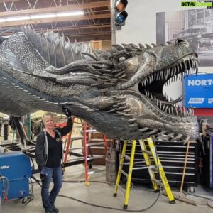 Kevin Stones Instagram - Drogon 55ft metal dragon.