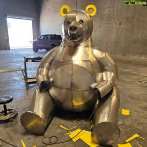 Kevin Stones Instagram - Progress on momma bear for the Westin Resort in Canada. Materials are already on the way for my next exciting new project. Our power was down for a bit with a blown transformer, but we are back up and running. I'm still bringing in tooling and setting up the new shop, and hoping to start hiring soon...
