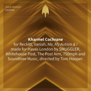 Kharmel Cochrane Instagram - HUGE congratulations to our members @kharmelcochranecasting & @clairecatterson for their WINS at this year’s @britisharrows 👏👏👏

🥇 @kharmelcochranecasting for Vanish ‘Me, My Autism & I’

🥈 @kharmelcochranecasting & @clairecatterson for EE ‘Freedom’
