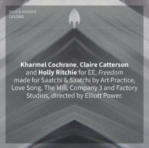 Kharmel Cochrane Instagram - HUGE congratulations to our members @kharmelcochranecasting & @clairecatterson for their WINS at this year’s @britisharrows 👏👏👏

🥇 @kharmelcochranecasting for Vanish ‘Me, My Autism & I’

🥈 @kharmelcochranecasting & @clairecatterson for EE ‘Freedom’