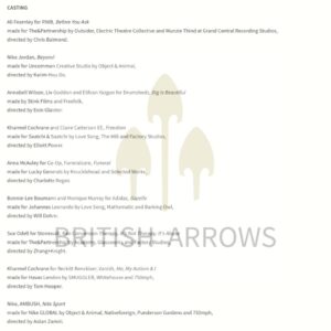 Kharmel Cochrane Instagram - Shortlisted for two @britisharrows for Casting Vanish, Me, Austim & I and with the lovely @clairecatterson for EE - Freedom x 

Congrats to the other Casting teams x