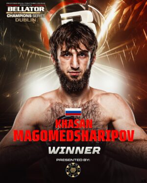 Khasan Magomedsharipov Instagram - STILL UNDEFEATED! 👊

Khasan Magomedsharipov advanced to 10-0 after his dominant unanimous decision win over Tyler Mathison! 

#BellatorDublin | LIVE NOW on MAX
🌍 bellator.com/watch