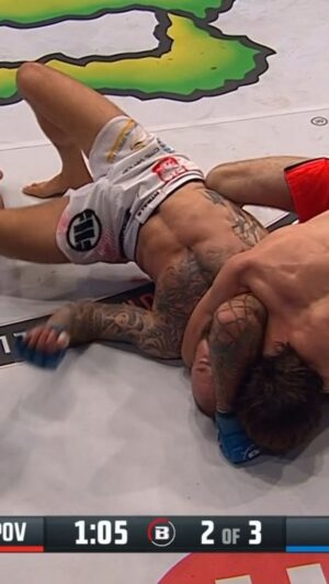 Khasan Magomedsharipov Instagram - 👊 @khasan_magomedsharipov picks up his 4th Bellator win! 

A slick submission from a very slick fighter. Take a bow. 🔥 #Bellator299