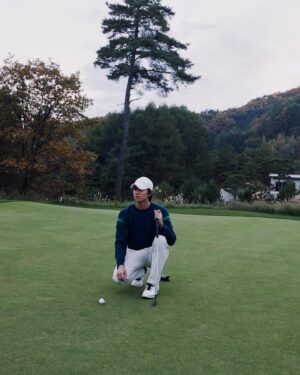 Ki Do-hun Instagram - I love golf and thank you #greencup  My brand #wideangle