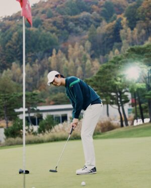 Ki Do-hun Instagram - I love golf and thank you #greencup  My brand #wideangle