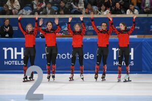 Kim Boutin Instagram - Allemagne 🇩🇪, it was a smooth return, nothing too wow, but a lot of fun reconnecting with the best in the world! 💪🏼 

WORK awaits me 😉 

🥈 l’ARGENT 🥈 avec les belles 👭👭👭 

1000m ➡️ 5ieme 
500m ➡️ 6ieme 
Relais mixte ➡️ Finale B 

Direction Pologne 🇵🇱