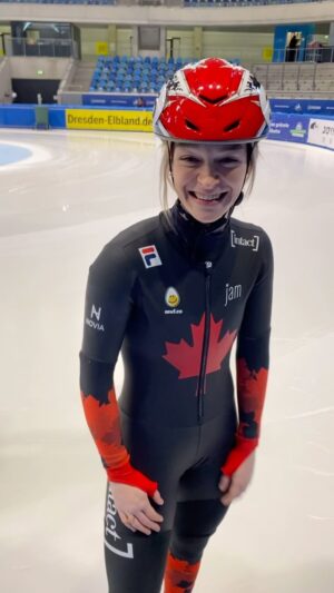 Kim Boutin Instagram - ‼️ Let’s have some fun this week-end, really HAPPY to be back in the game for World Cup 5-6 in #dresden🇩🇪❤️‍🔥🤪

@oeufquebec @jamcharity @novia.longueuil @thibaultgmdesherbrooke @apexracingskates @e.h.skates @intactinsurance @fila_global @ssc_pvc @teamcanada