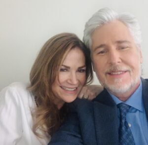 Kim Delaney Instagram - #reunited look who I get to play with again! #MichaelEKnight #jenny & #tad @generalhospitalabc  #sofun
