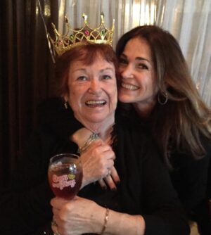 Kim Delaney Instagram - This beautiful #queen, my mom 💜 miss you every moment since you left this world, forever in my heart 💔💚