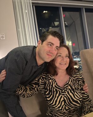 Kim Delaney Instagram - #HappyBirthday to my son my moon my star @jackcortese and Fred who is always with us in spirit this year!! Love you both.
Jack and Irene, My champions! 🎂💚 #birthday #fourseasons #jgskyhigh