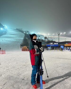 Kim Dong-han Instagram - 첫스키 재밌었다..!ㅋㅋㅋㅋ⛷️⛷️