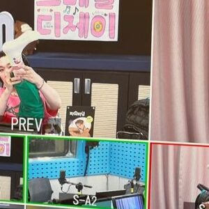 Kim Ho-young Instagram - 오늘 야단났던 #호이스타일 💖💚 #호오티디 😎
.
라디오방송 하면서 양말을 보여드린 건.. 뒷꿈치를 보여드린 건 처음🤣
.
오늘은 #수박바 느낌의 #패션스타일 이었지요 🤭
.
오늘 착용한 아이템들도 궁금하시죠!? ㅎ 
@hoy_hootd  계정 피드에 정리해서 올릴게요~^^ 
일단 사진에는 태그를 😉