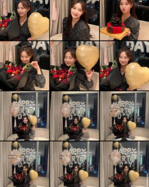 Kim Sol-bi Instagram - 🎂(내생일 아님)
.
하수구에서 에어팟 빼느라 늦었는데 
나도 공주놀이 껴줘서 고마워💝 
단체사진은 나만 볼게 히히
