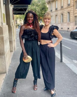 Kimberly Caldwell Instagram - Paris Couture Fashion Week 🇫🇷 Shopping, sipping, “working”, discovering, and exploring with @tune2tunde @nike