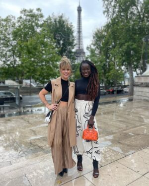 Kimberly Caldwell Instagram - Paris Couture Fashion Week 🇫🇷 Shopping, sipping, “working”, discovering, and exploring with @tune2tunde @nike