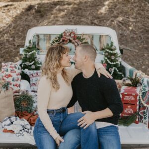 Kimberly Caldwell Instagram - Us 2023. 🎄
You captured our ❤️. 
First family photos with no tears thanks to you! 📷@nolafontanezphotography