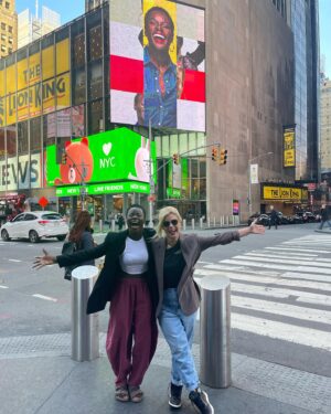 Kimberly Caldwell Instagram - Monumental moment for Team Tunde! 💪🏿Unveiling the cover of @womenshealthmag on @todayshow this morning felt like Christmas. 🎉 
 .
“Last year was hard, but FRUITFUL. People see the fruit but not the seeds that were planted, the dirt, the hard work it took to get to the sweet part.”
-Tunde
.
The last few years have been a mixture of intense grind and delusional optimism. New York Times Best Selling Author, Global Nike Athlete, and Women’s Health Magazine Cover model are just a few milestones that keep us moving and the people that tell us it’s not possible.
.
Tune-you deserve this and I’m so honored to help pave all the ways that allow you to shine the brightest. ✨