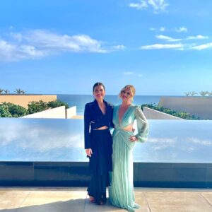 Kimberly Caldwell Instagram - Tied together forever. You have been my person for 35 years and it was an honor to walk down the aisle hand in hand, representing our cousin, even if the guests thought we were lesbian lovers. Half true for @kcaldwell425 🌈 #sistersister Love you Krusty ❤️ 
👗: @patbo
