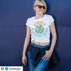 Kimberly Dawn Davis Instagram - #fridayvibes and #ootd ⁠
UNITY #tee and #denim! ⁠
#happyfriday⁠
⁠#Shop this awesome #tshirt from my clothing line @amberglo_ 
👚 
LINK IN BIO for this awesome UNITY CAN TURN THIS WHOLE THING AROUND tee from @amberglo_⁠
.⁠
.⁠
.⁠
#amberglo #friday #tgif #graphictee #fashun #ootd #unity #weekendoutfit #style⁠ #goodvibes #love #instagood #instagram #happy #photography #positivevibes #photooftheday #styleinspo #lifestyle  #smile #picoftheday #motivation