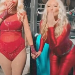 Kimberly Dawn Davis Instagram - Happy Sunday 💋 
#soulsistersunday I miss you @magical.krissy & @alove4life222 
 #happysunday 
.
#amberoneal #krissyvaine #angelinalove #soulsisters #blondesofinstagram #blondtourage #prowrestling #womenofwrestling #womenswrestling #blondes #nwa #impactwrestling #wwe #wowsuperheroes #aew #trendingreelsaudio #fitness #fitnessgurls