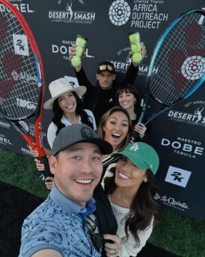 Kimberly Guerrero Instagram - desert chic 🎾 @desertsmash

thanks to @2k for hosting us 🌴 excited for the launch of @topspin2k