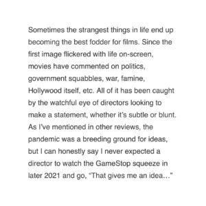 Kimberly-Sue Murray Instagram - Thank you Jeremy Werner at Moviehole.net for the flattering review. 

Couldn’t have done it without my director, Corey Stanton, leading the way!