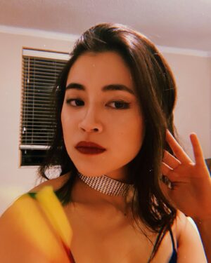 Kimie Tsukakoshi Instagram - Rediscovered old lockdown Zoom party pics. 
I’m enjoying this combo of glam ’losing my mind’