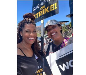 Kimrie Lewis Instagram - Striking in these streets. We out here 🪧. #unionstrong @sagaftra @wgawest