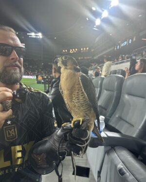 Kimrie Lewis Instagram - Baby’s first time on the field.  Dale @lafc 🖤💛 ⚽️ 📷/hypebestie: @soulglowgirl