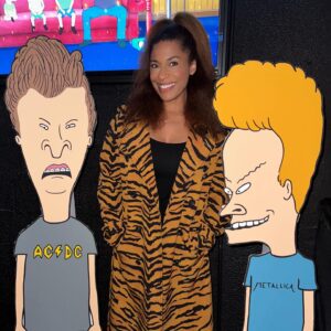Kimrie Lewis Instagram - Guess who got to live out a childhood dream & voice a character on @beavisandbutthead ?! I was excited to do this for a bunch of reasons, including that this was my first job after giving birth. As a new mom, this team couldn’t have been nicer. They’re also funny af (pay writers!) Can’t wait for y’all  to see what we made!  This Thurs on Paramount Plus 😀😀 #beavisandbutthead