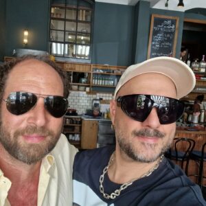 Kirill Serebrennikov Instagram - A few days in Potsdam, where cinema has been made for almost a century. We were visited by great and beloved people, together we saw an almost finished film. It's necessary to hear those whose opinion matters to you.
And next day - a productive meeting with amazing Olivier Guez. My film is based on his famous novel "The Disappearance od doctor Mengele"
What a summer!!!