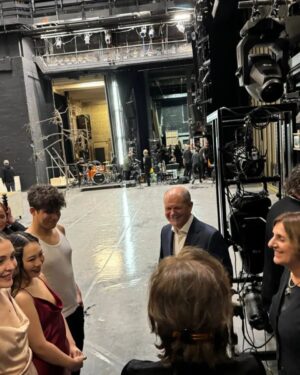 Kirill Serebrennikov Instagram - "Olaf Scholz unexpectedly attended our performance "BAROCCO" at the Thalia Theater in Hamburg. At first, he had a glass of wine in the smoking room, and after the performance, he came backstage and expressed his admiration to the actors. Meanwhile, Tilo Werner improvised on the song "Bisogna morire," with one verse sung in Hungarian, making a joke about Scholz and Orban's "relationship." Everyone laughed, but it seems that the Chancellor was not offended."

I wrote this short text in my Telegram channel, KIRILL AND HIS FRIENDS. All the news portals in Russia rewrote this news, which is strange! And then people started congratulating me. I have never been congratulated like this before, not for birthdays, not for film awards, not for premieres in opera houses, nothing! 

Well, luckily, the Chancellor's visit doesn't mean much here, in Germany, it can't change anything in anybody"s life; he's just another audience member, albeit a famous and important one. I am thrilled that the Chancellor enjoyed our "Barocco," but what's even more important is the long standing ovation from the audience and the fact that we have three sold-out shows, and we even wanted to add a fourth performance...