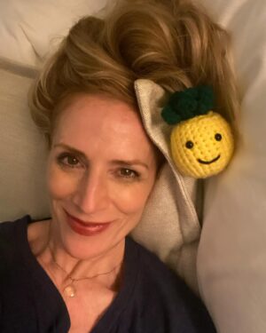 Kirsten Nelson Instagram - Thank you Day 2 #galaxyconokc! The past 24 hours have been a gift. Thank you for the podcast. The panel. The signings. The patches (I see you #StillwaterPolice!). The bracelets. The books. The crochet pineapples. Thank you for sharing the laughter and the tears and the joyful stories  and your whack-a-doodle tshirts. I truly dig you OKC. Until next time… 💚🍍💚